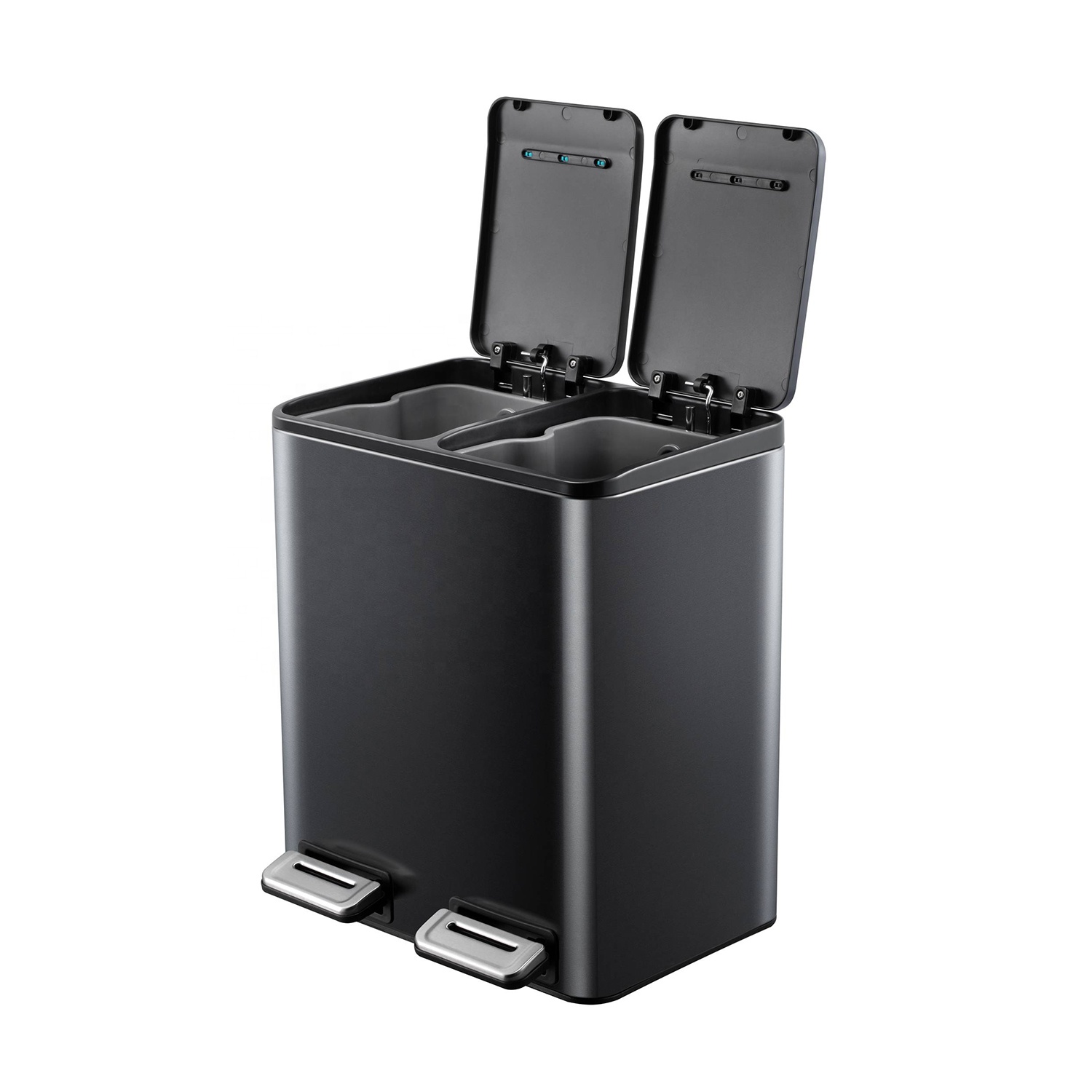 Customized Size 2 In 1 2 Part Waste Bin