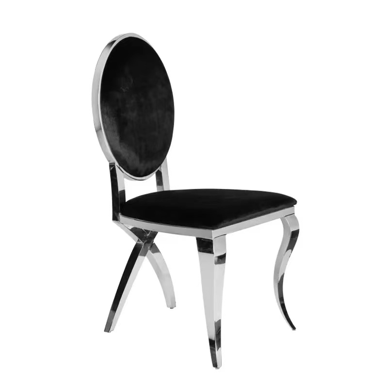 gold golden dining round rose glass table stackable stainless banquet  metal chair party tables