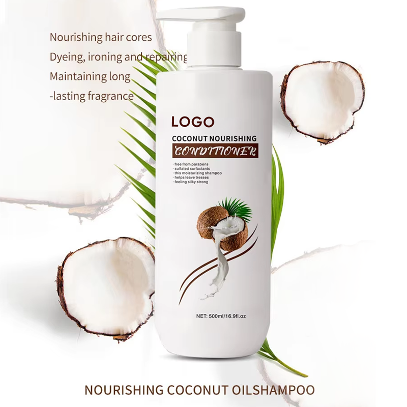 Wholesale Organic Coconut Oil Shampoo Conditioner Set Private Label Nourishing Hair Care Set from China supplier