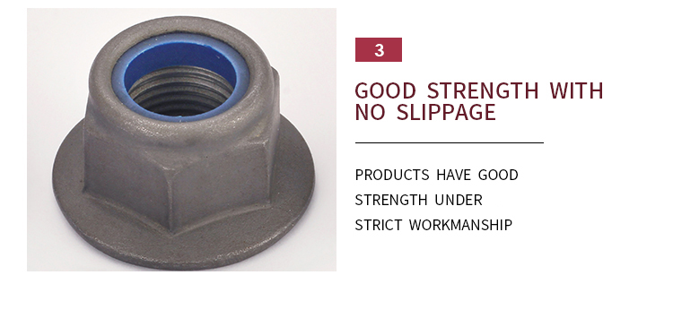 ISO7043 Bulk Wholesale Customized Hex Flange Nylon Nut