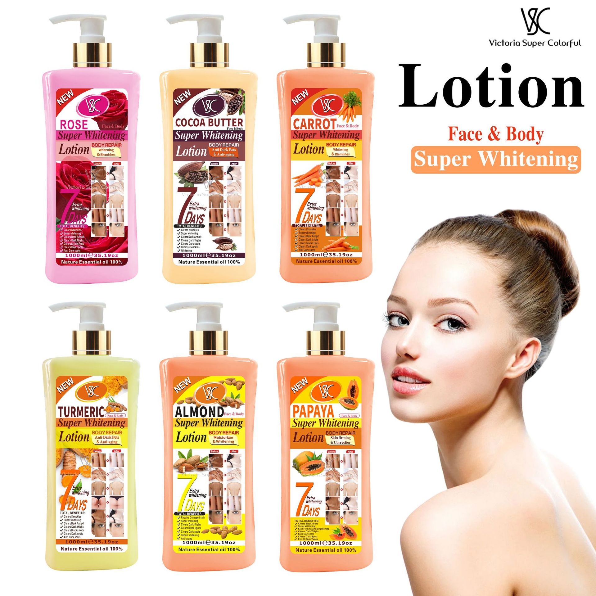 Private Label Nourishing Deep Moisturizing Bath Lotion Organic Vitamin C Skin Whitening Body Lotion Turmeric Papaya Body Lotion from China supplier