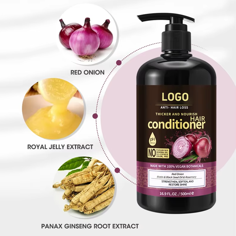 Oem Private Label Anti-Loss Hair Care Women'S Onion Shampoo and Conditioner Set from China supplier