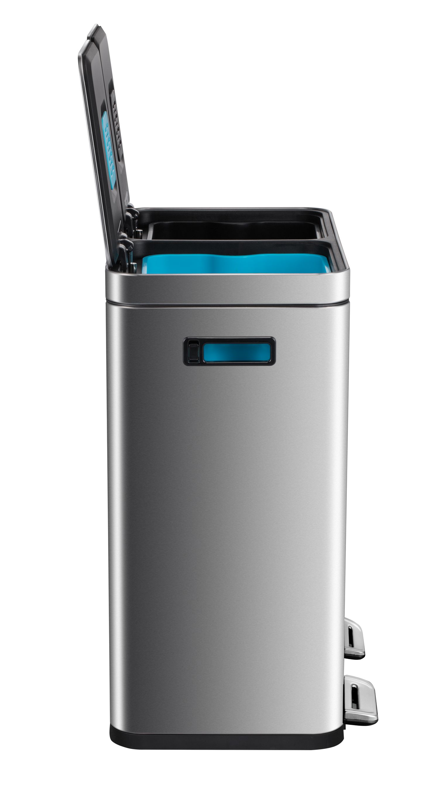 Pedal 60 Litre 2 In 1 Waste Bin Stainless Steel