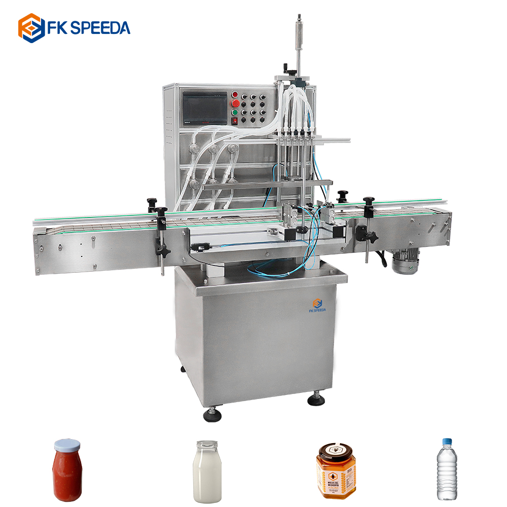 4 Heads 6 Heads Bottle Jar High Speed Servo Full Automatic Line Of detergent filling machine automatic from China supplier
