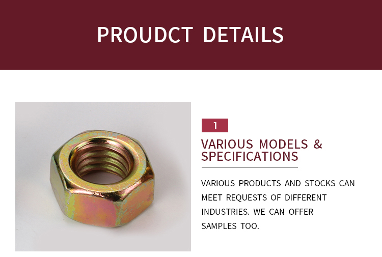 DIN971 Professional Manufacture Cheap Zinc Plated Hex Nut