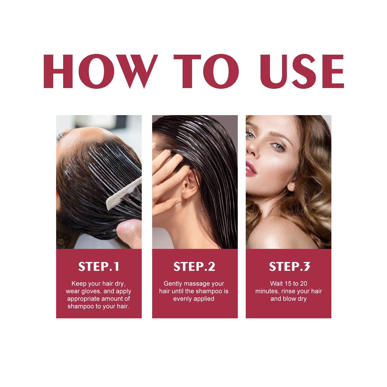 Private Label Instant 100Ml Hair Color Dye Shampoo Natural Black Hair Dye Gel Herbal Formula Colorful Hair Dye Shampoo from China supplier