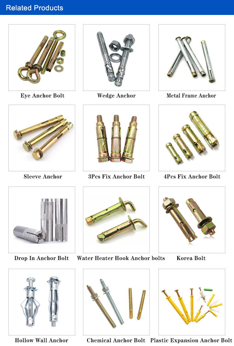 16mm 20mm Diameter Anchor Bolt Grade 5.6 Anchor Bolt