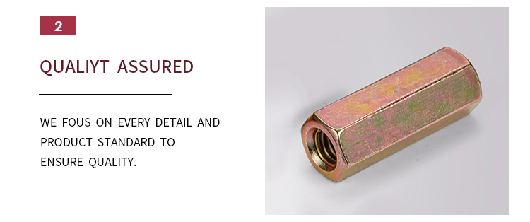 DIN6334 wholesale standard durable Hexagon coupling nuts