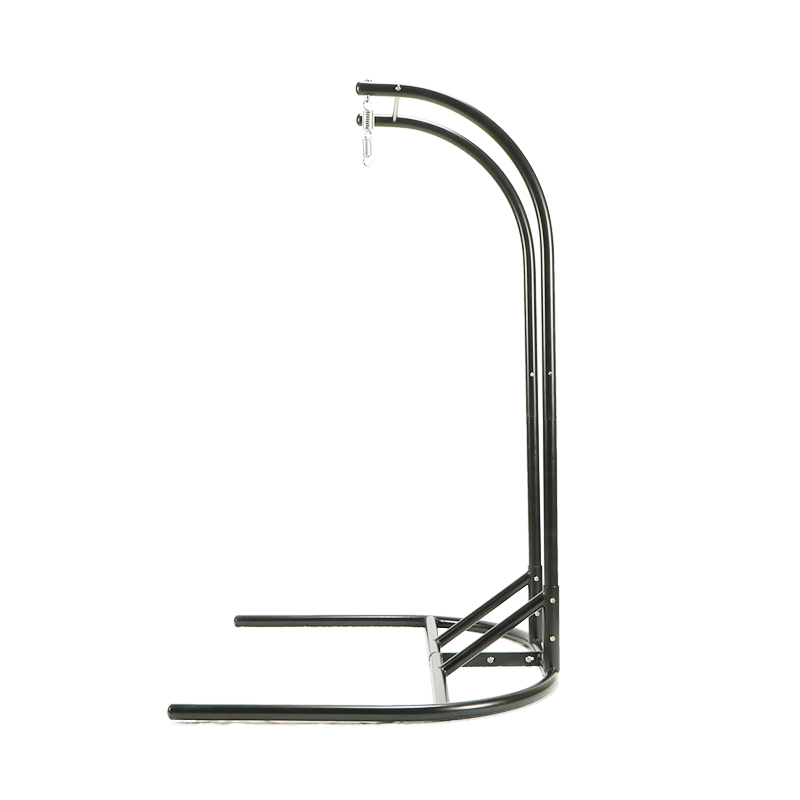 USA in stock free shipping cost metal swing frame ratan egg shaped garden swing chair