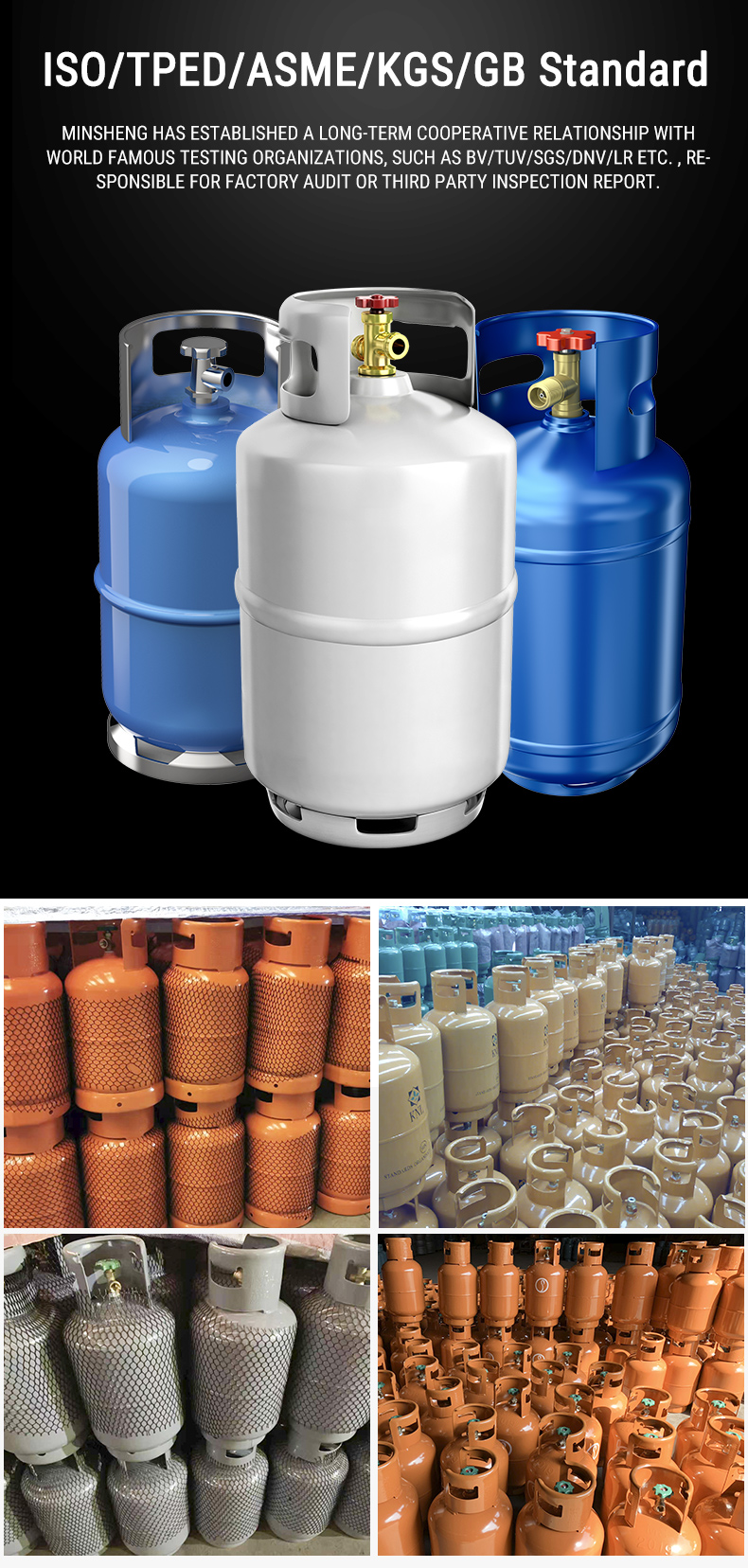 Camping refilling nigeria directly 5kg lpg gas cylinders price for Zambia