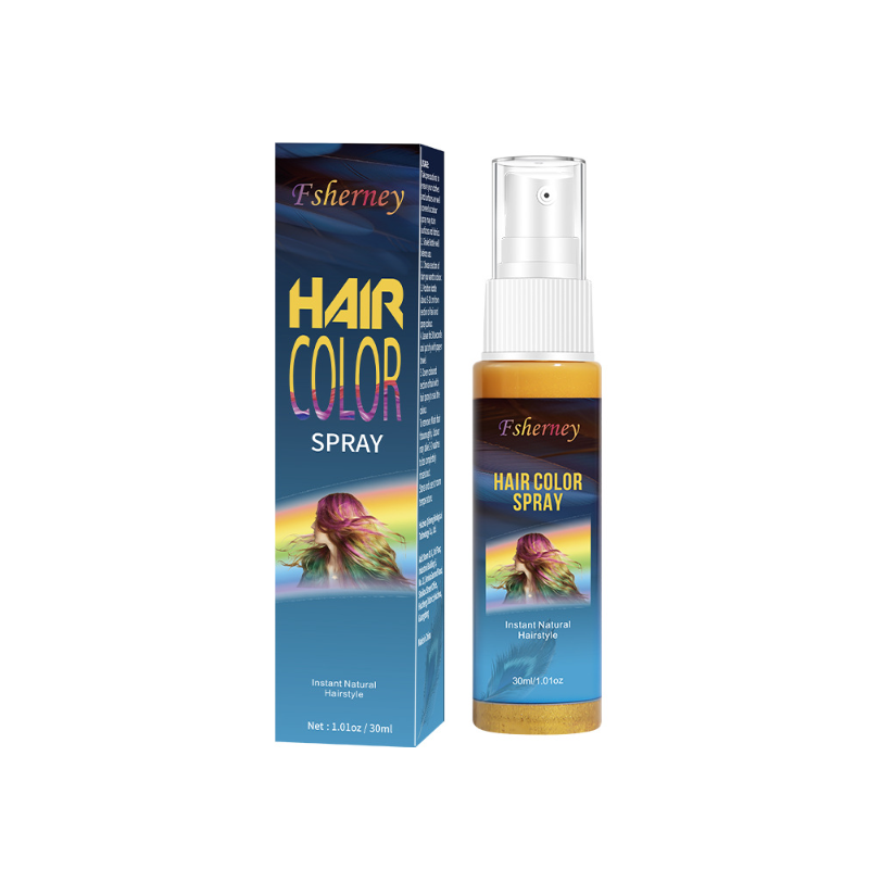 High Quality 30ml Hair Coloring Spray Private Label Easy Green Herbal Dye Mist Permanent & Washable Disposable from China supplier