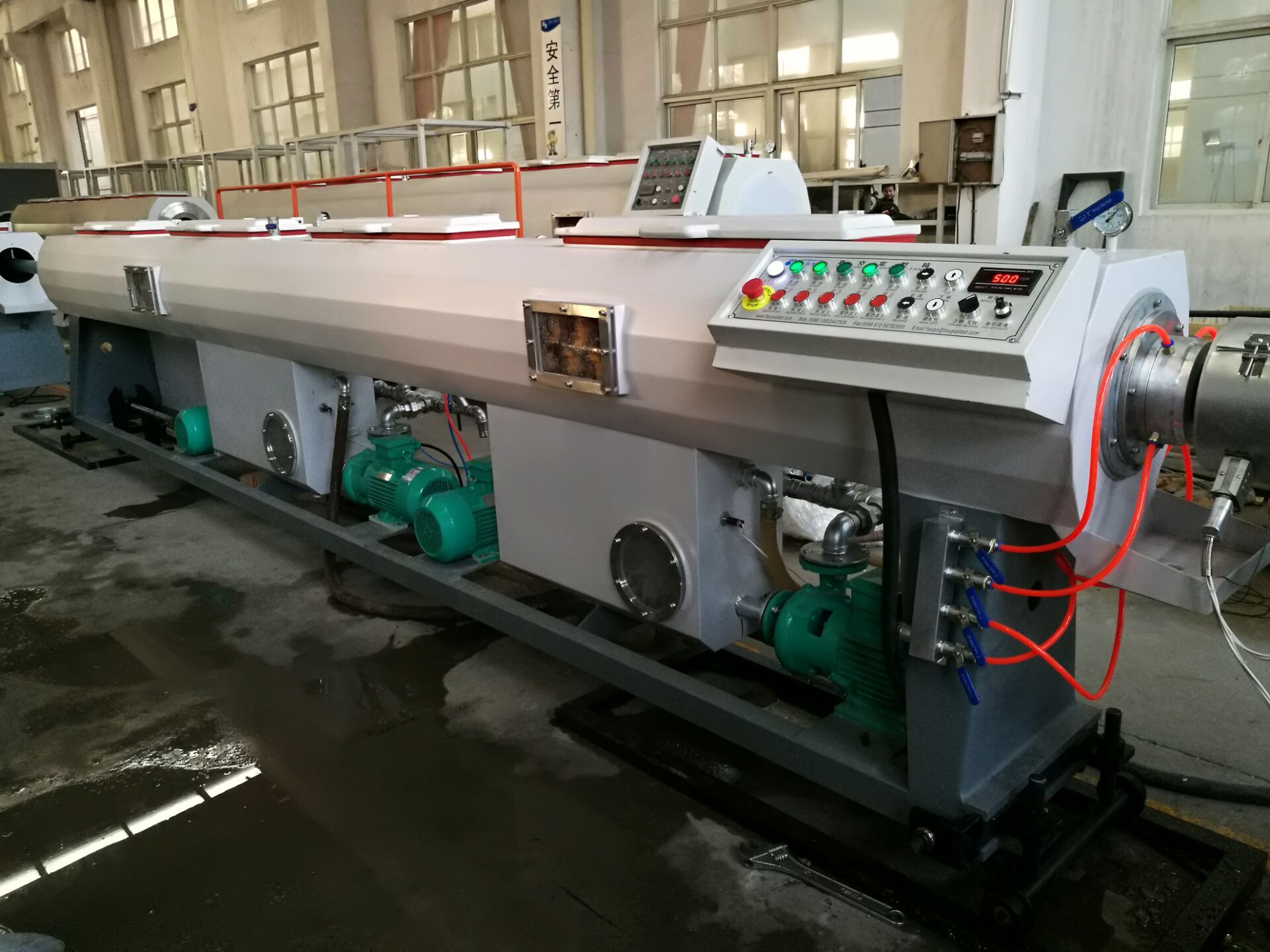 Faygo Union Produce PVC Wire Duct Profile Extrusion Machine and PVC Pipe Production Plant Extrusion Line for Sale from China supplier