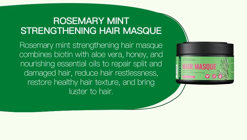 Private Label OEM Custom Hair Products 100% Natural Rosemary Oil Anti Lose Hair Growth Masque Treatment Care Beauty Products from China supplier