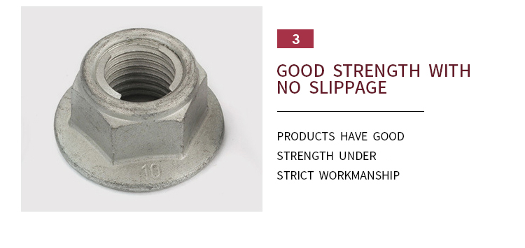 ISO7044 Lock Plate Type Prevailing Torque Type All-Metal Hexagon Nuts With Flange