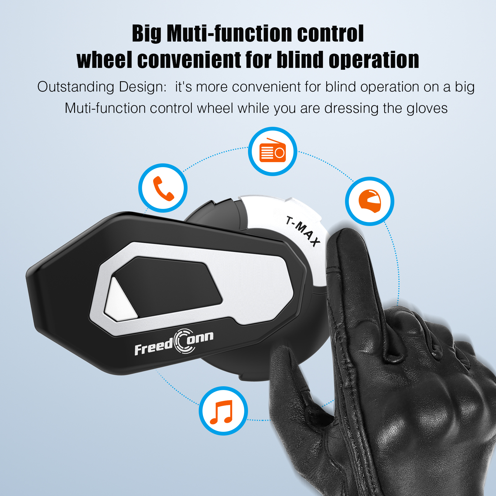 FreedConn Motorcycle Intercom Accessories Soft & Hard Earphone Mic for  TMAX-E TMAX-S Helmet Intercom (5 Pin)
