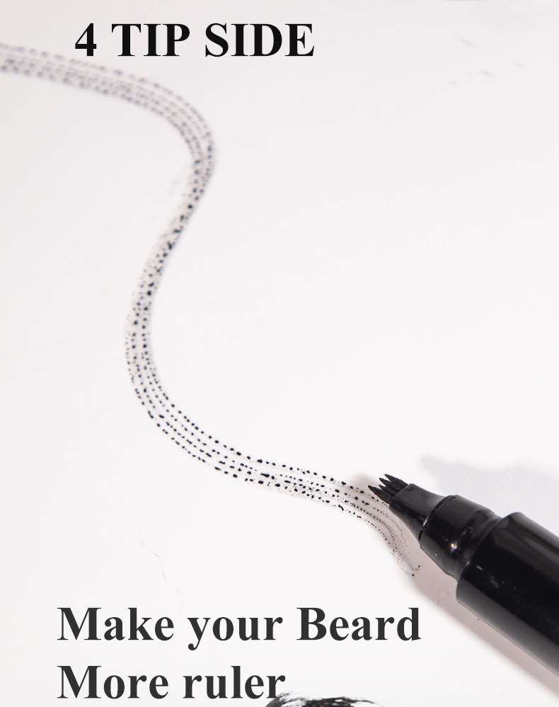 Men's Private Logo Beard Filler Pen Kit Easy-to-Use for Creating Thick Beard Hairline Hair Color Products from China supplier