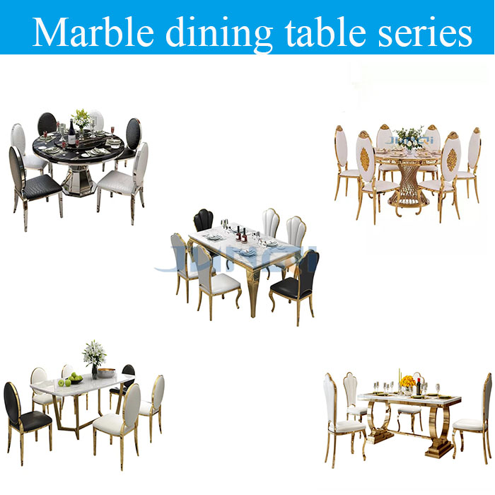 Golden tables and Gold dining table chair for party wholesale cushion