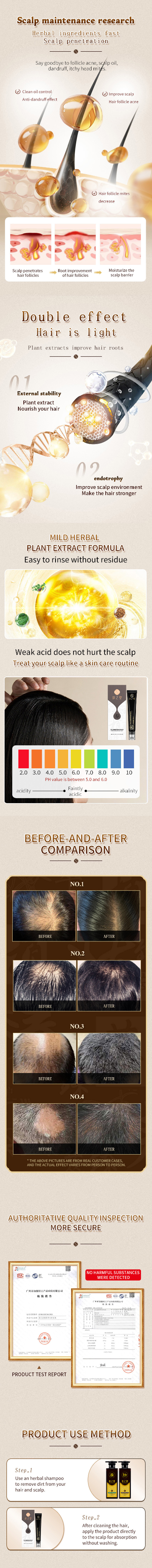 Hot Selling Pansly Private Label Organic Restore White Hair to Black Repair Gray Spray Anti Hair Loss Treatment for Bald Hair from China supplier