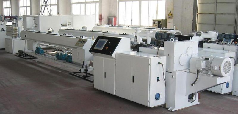 Best-selling 20-110 Diameter   Plastic New Ppr Hdpe Pe Pvc Pipe Extrusion Production Line Extruder Machine Price from China supplier