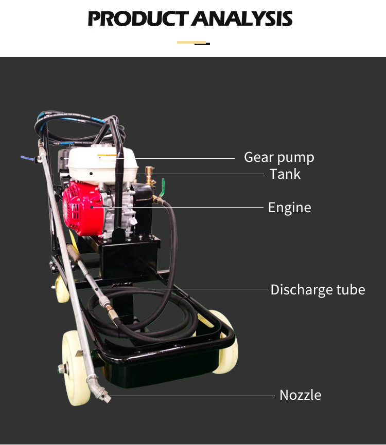 Portable mini asphalt spreader asphalt pavers machine for sale
