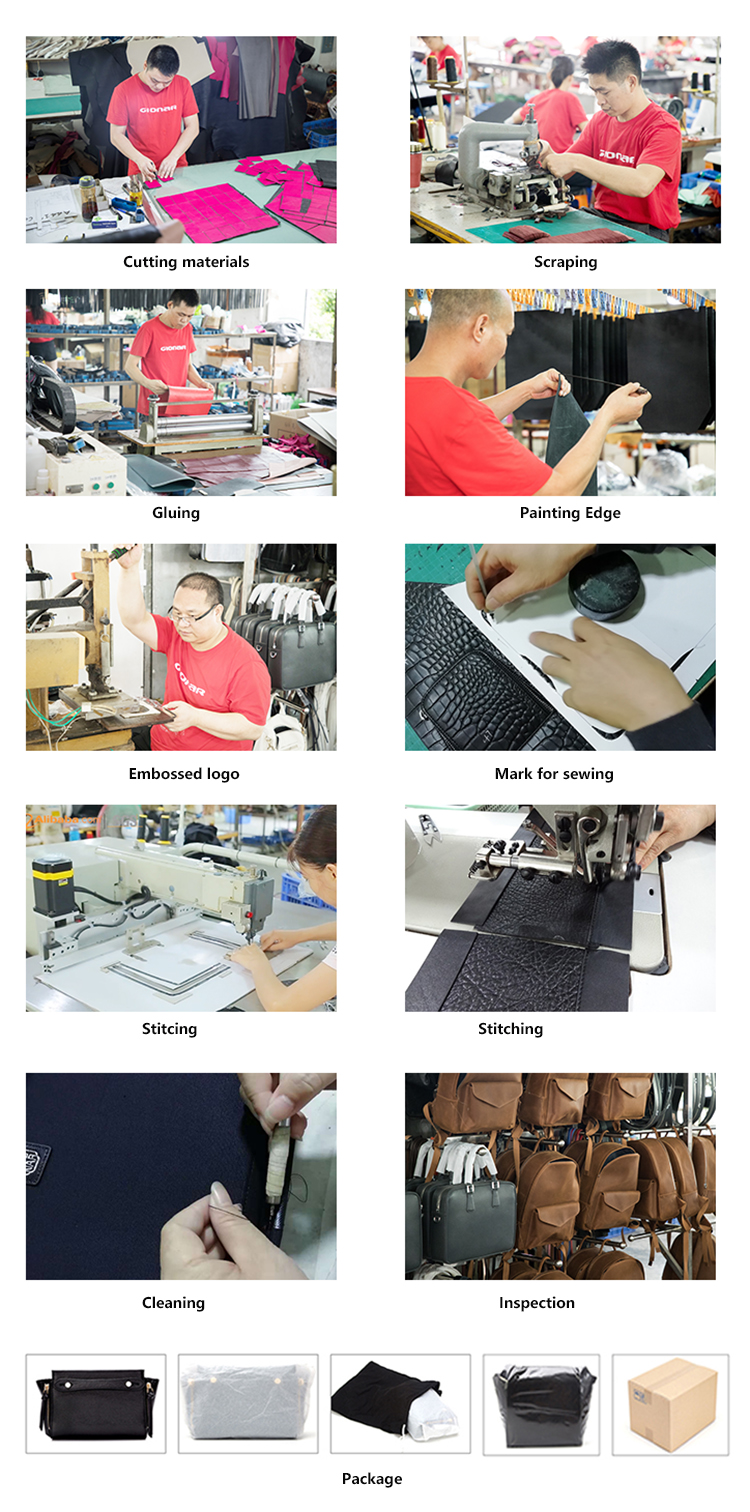 Handbag Factory Gionar Fashion Design Vintage Vegan Leather Tote Bag from China supplier