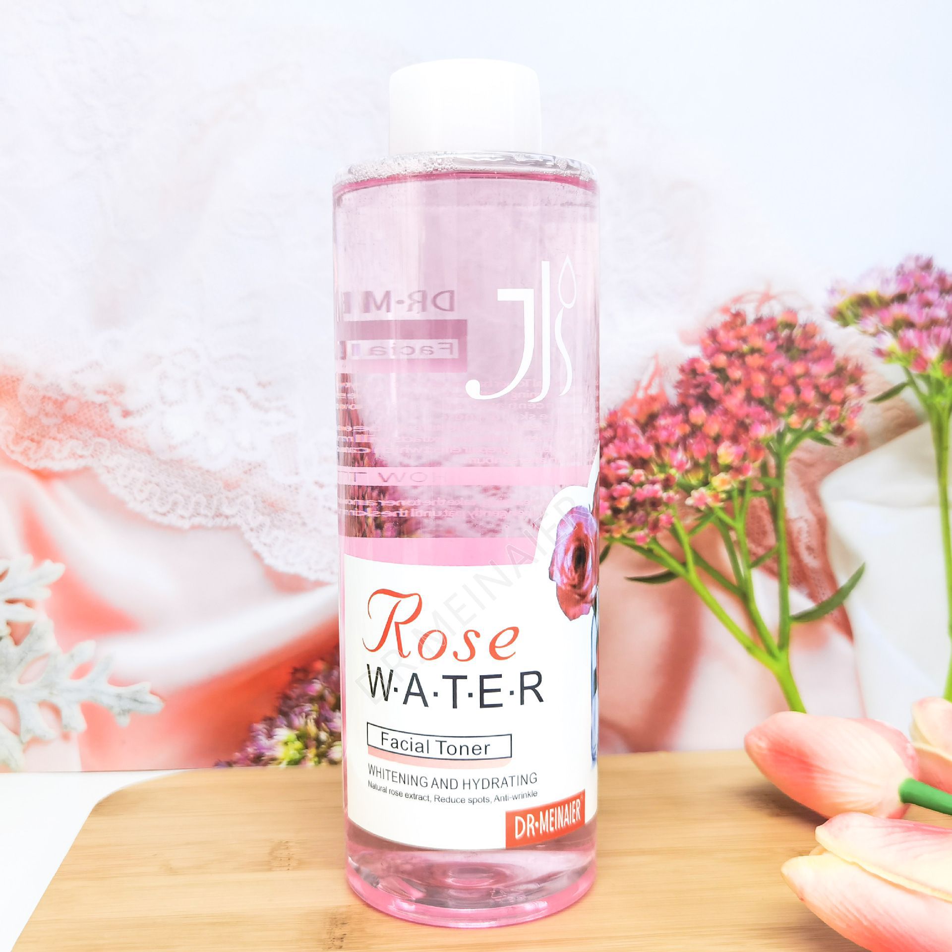 Private Label 500ml Rose Water Facial Toner Moisturizing Lighting Nourishing Whitening and Hydrating Skin Care Product from China supplier