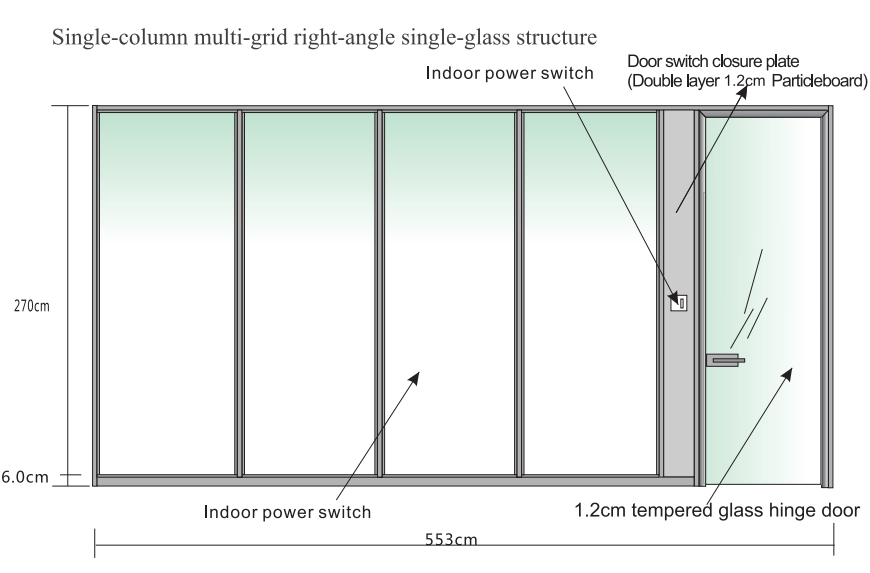 Clear Acrylic Partition Wall Panel Dubai Room Dividing Partition Wall