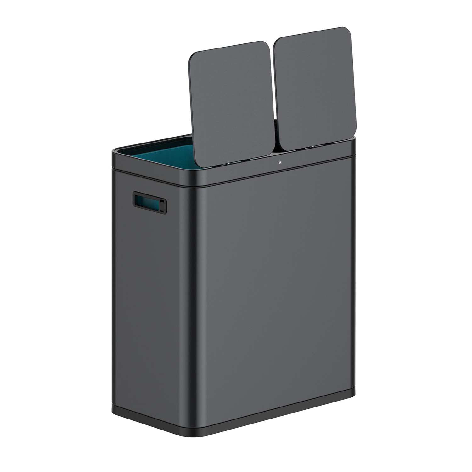 2 Part Rubbish Bin Waste And Recycle Bin Trash Can Dual Compartment