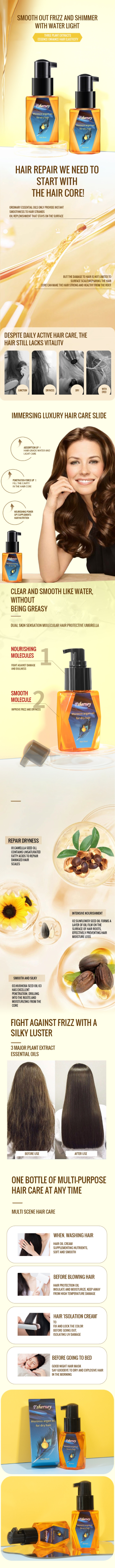 Private Label Essential Oil Leave-In Smoothing Treatment for Curly Hair Care Product to Improve Dryness Frizz and Repair Perm from China supplier