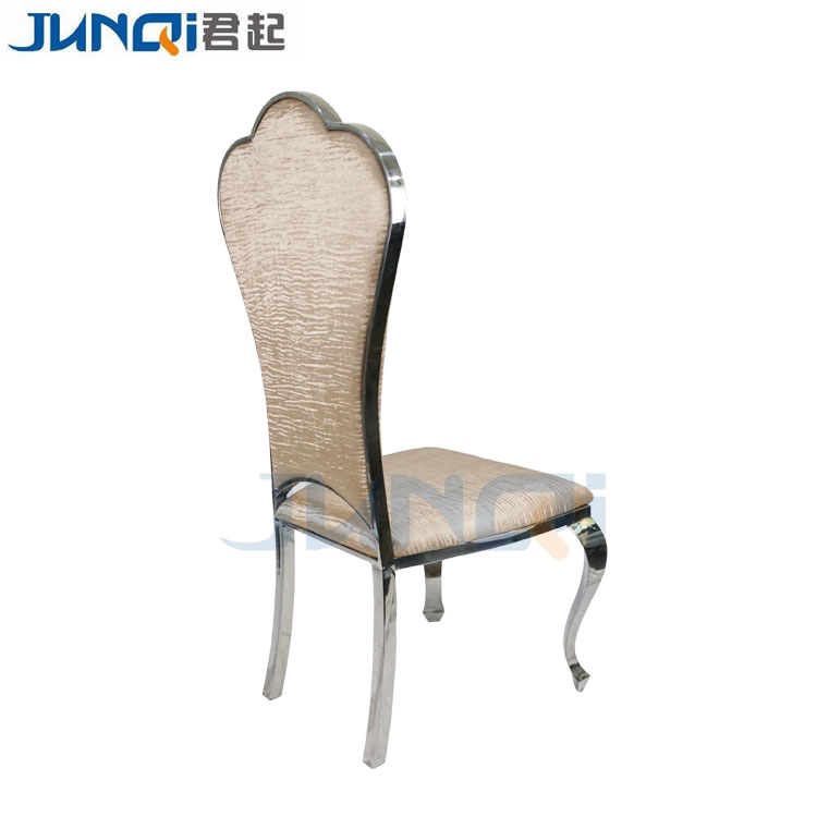 Luxury mid century stainless steel dining room chairs set of 6