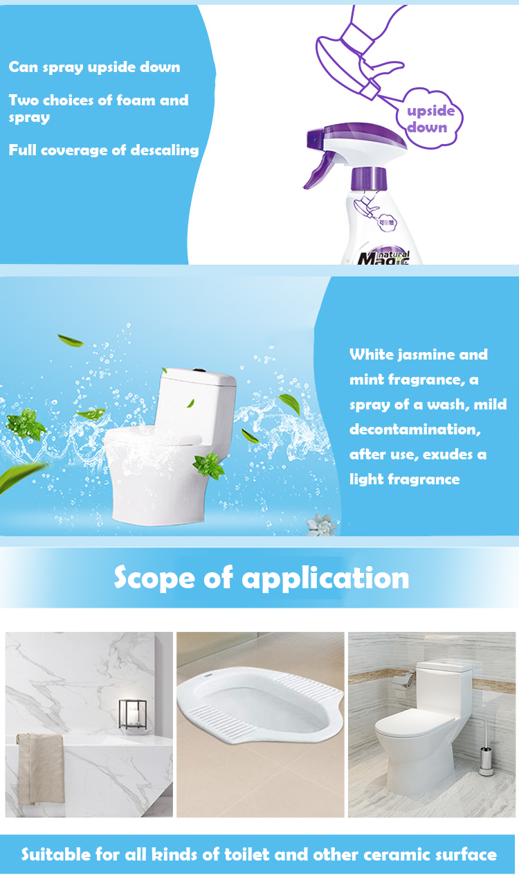 260ml Foam Toilet Cleaning Agent Descaling Deodorant Anti-Splash