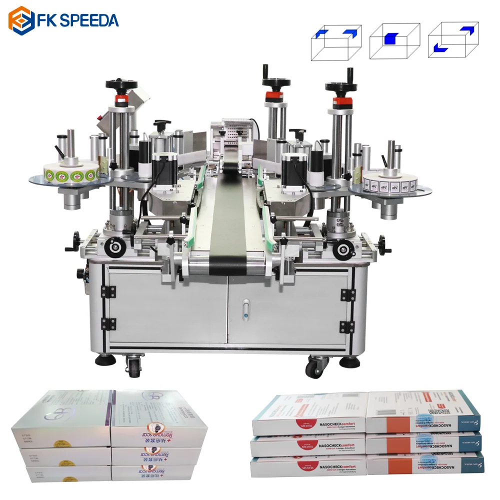 FINECO Automatic Transparency anti-counterfeit label Seal Label Corner Labeling Machine For Box from China supplier