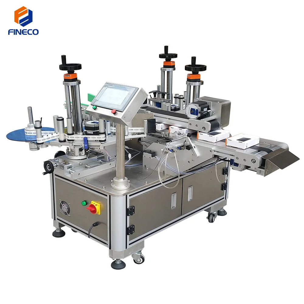 FINECO Automatic Transparency anti-counterfeit label Seal Label Corner Labeling Machine For Box from China supplier