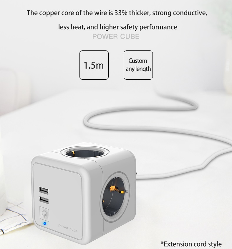 Smart power socket surge power strip battery powered plug socket for EU ...