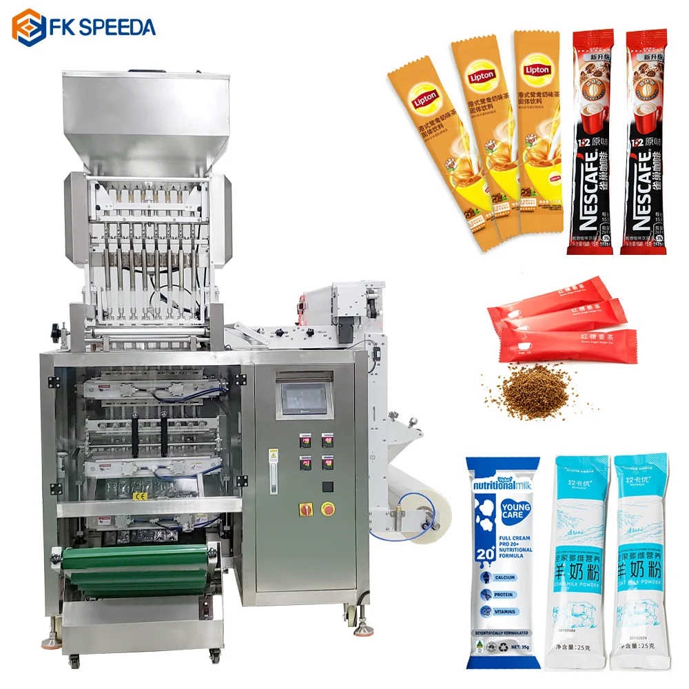 Automatic Multi Lane Irregular Shaped Bag Honey Ketchup Filling Machine Stick Pack Sauce Fruit Jelly Packaging Machine from China supplier