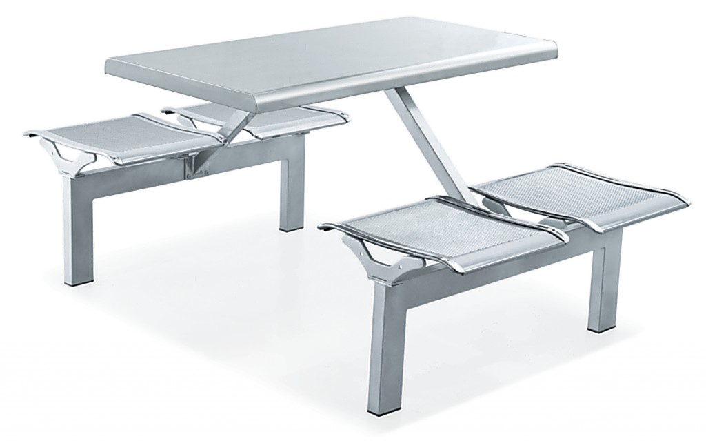 2/4/6/8 stainless steel school restaurant canteen table set durable from China supplier