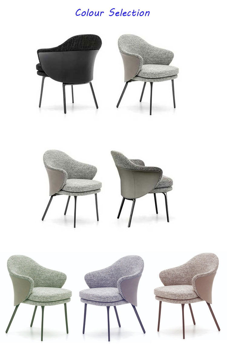 Lounge modern living room armchair stackable leisure furniture dining chair