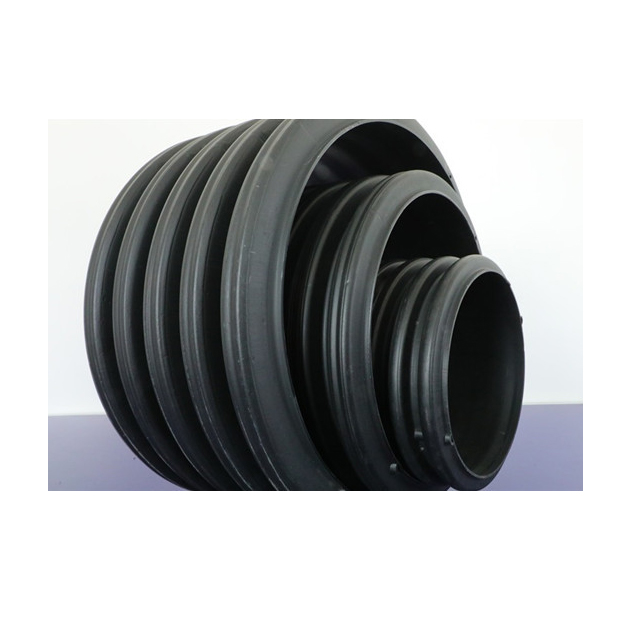 HDPE double wall corrugated pipes plastic road culverts for drainage and sewer water
