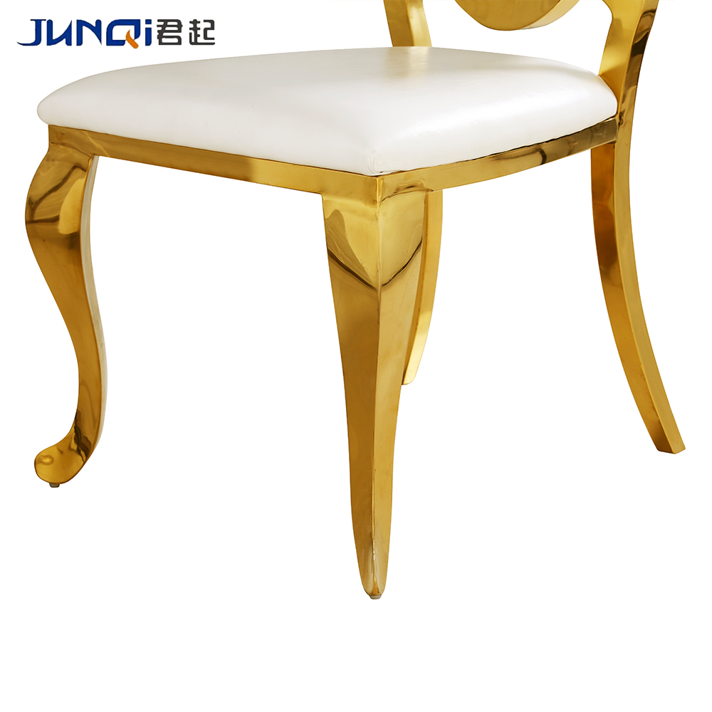 wedding chairs stainless steel velvet round back  luxury gold  hot sales cleanroom  rocking