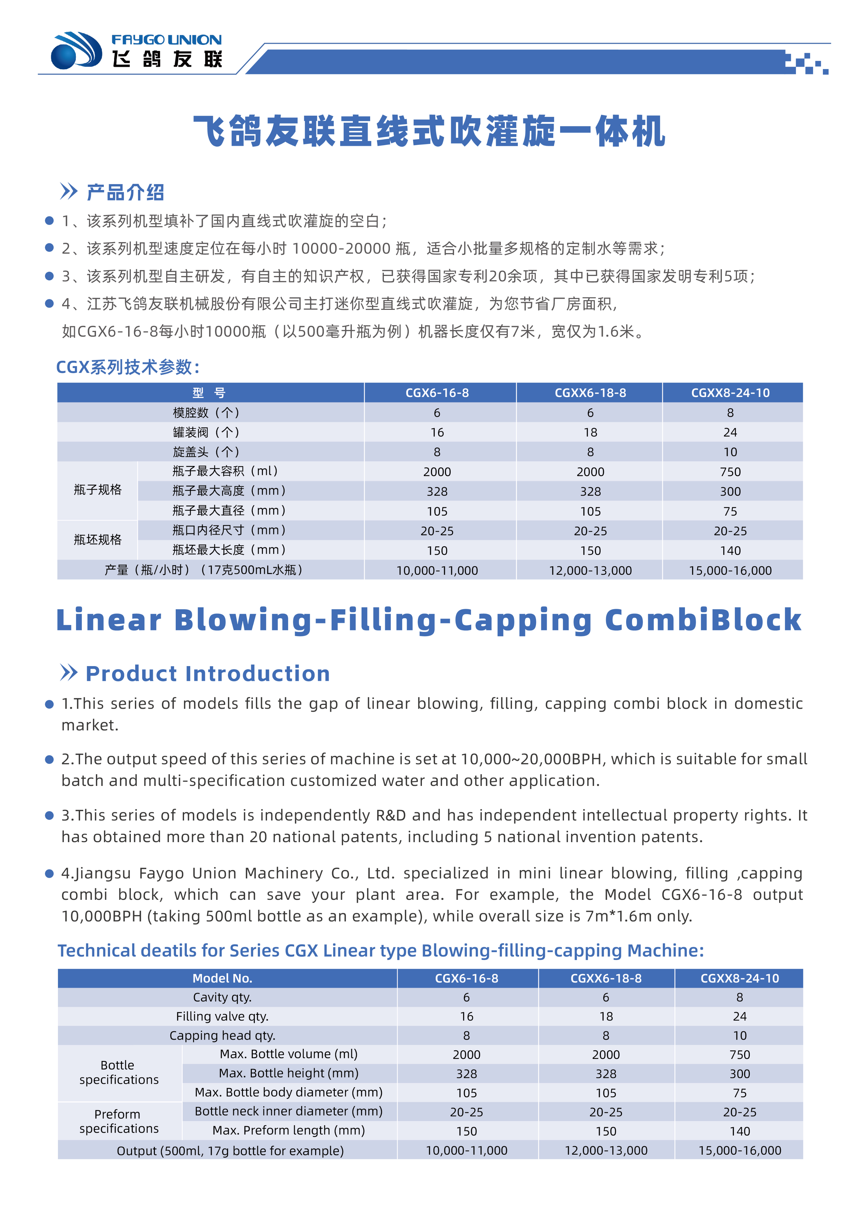 Small Combi-block Linear PET Water Bottle Blowing-Filling-Capping Machine from China supplier