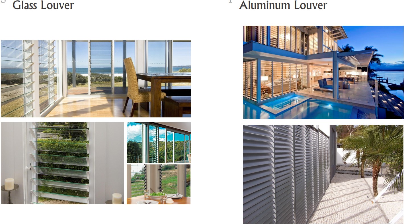 Ghana Louvers Window Frame Aluminum Louver Air Conditioner Pvc Plastic
