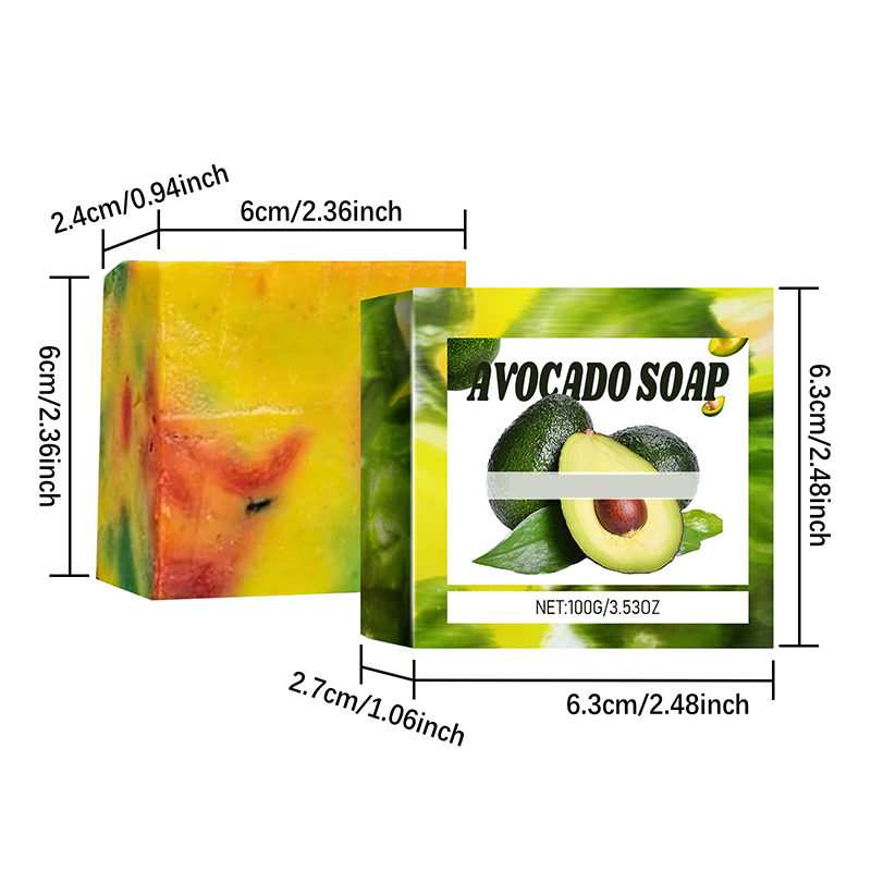 Private Logo Avocado Organic Bar Soap Moisturizing Skin Care Soap Made From Natural Oil Hair Hand Face Body Bath Wash Products from China supplier
