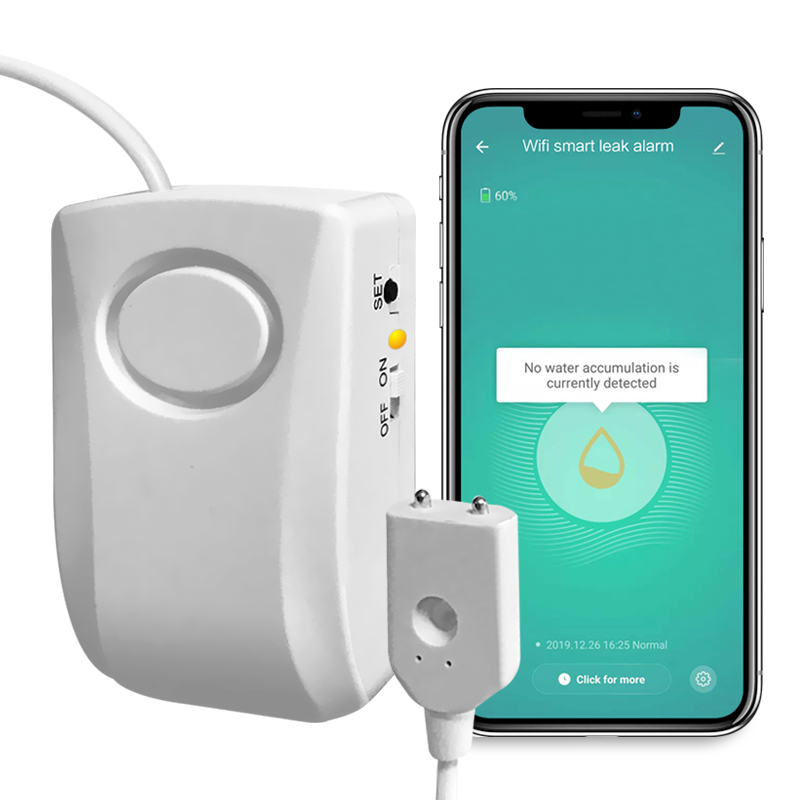 Wholesale Wireless Leak Detector Water Sensor Leak Pipe Home Use Underground Smart Tuya Wifi Water Level Sensor from China supplier