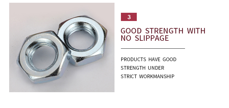 DIN936 Best Sellers Standard Hex Thin Nut Hex Jam Nut