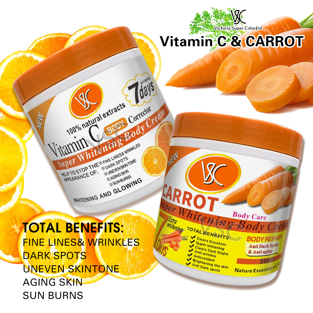 Turmeric Cream Body & Face Moisturizing Lotion Shea Butter Brightening Spot Removal Skincare Body Cream from China supplier