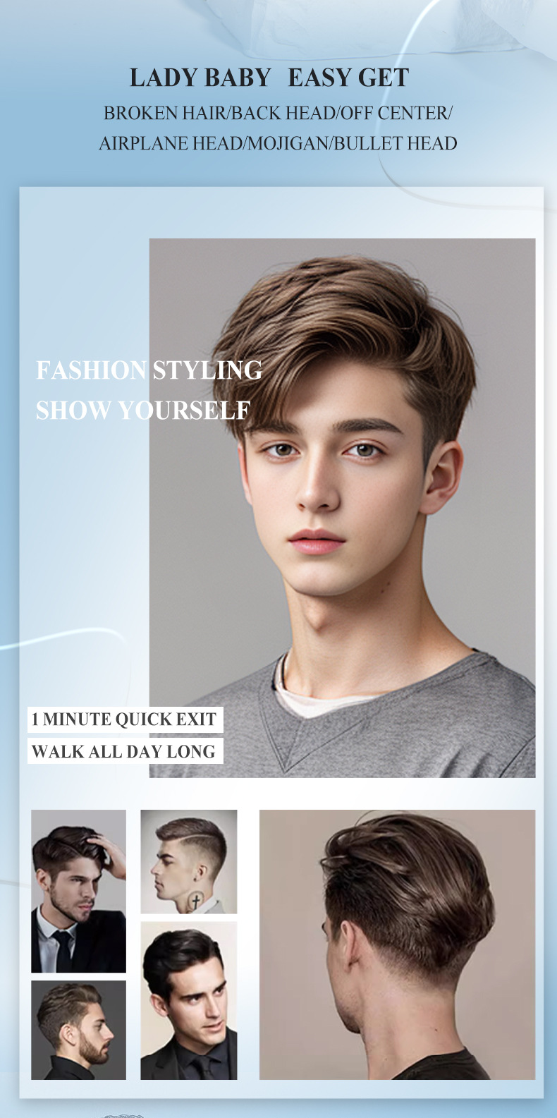 Long-Lasting Water-Lasting Styling Gel Fluffy Hair Dry Gel Hair Oil Wax Styling Spray Product Category Hair Styling Sprays from China supplier