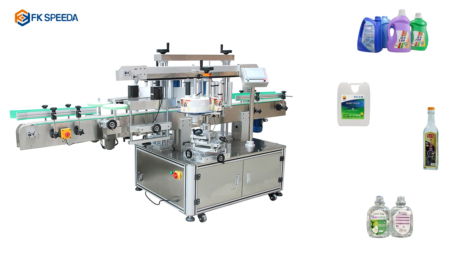 Fineco 911 High speed Automatic box both side security labeling machines Automatic two double side label applicator from China supplier