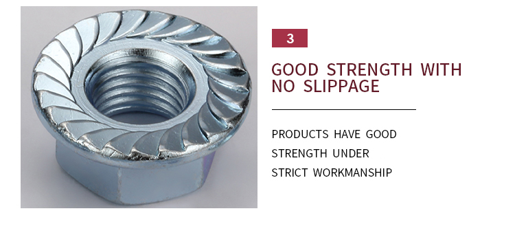 JIS B 1190 High quality customization Hexagon Nuts With Flange Serrated