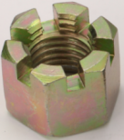 ASME B18.2.2 Self-locking Fine Workmanship Hex Slotted Nuts Hot Dep Galvanized Hexagon Nut