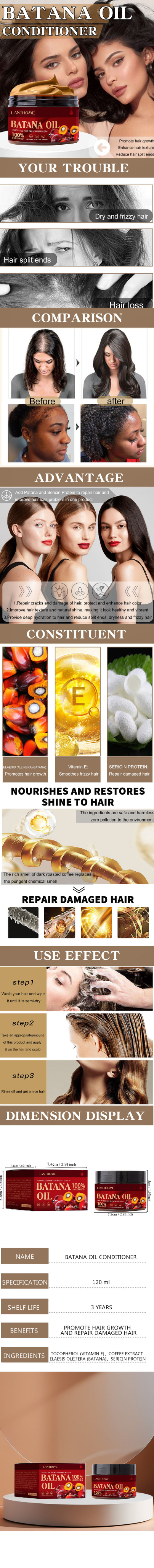 Hot Sell Wholesale Cheap Hair Cream Beauty Favourite 120ml Nourishing Hair-Loss PreventionHair Conditioner from China supplier